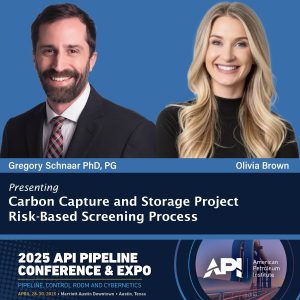 DBS&A Principal Environmental Scientist Dr. Gregory Schnaar, PG and Carbon Capture Market Leader, Geoscientist Olivia Brown will participate in an Operational Excellence track panel discussion on the topic of “Carbon Capture and storage (CCS) Project Risk-Based Screening Process and Pipeline and Hazardous Materials Safety Administration's (PHMSA) CO2 Notice of Proposed Rulemaking (NPRM) - Navigating the Landscape”